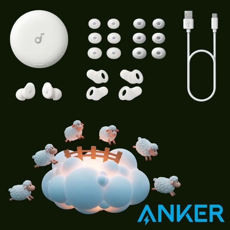 Fones Anker Sleep A30 Anker ANC Ronco Conforto Sono Profundo
